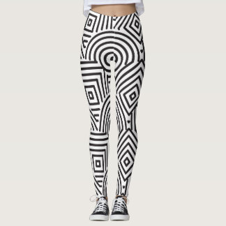 Graphic Geometry: Schönheitsmuster-Leggings Leggings