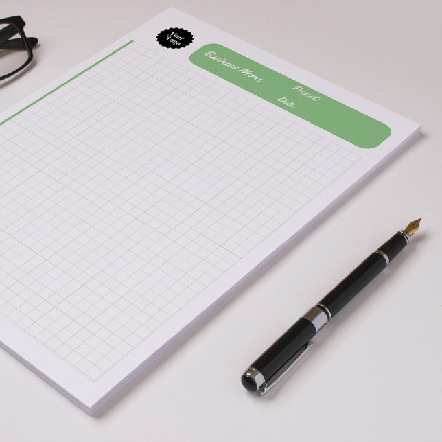 Graphic Graphics Notizblock (Printable Paper Green Engineering Graph Sheets Notepad)