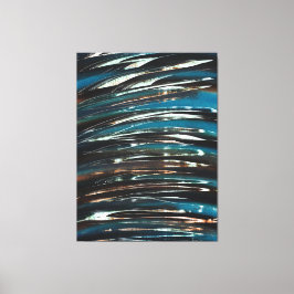 Graphic Grunge Wave Leinwanddruck