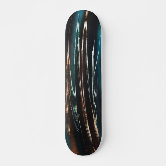 Graphic Grunge Wave Skateboard (Vorne)
