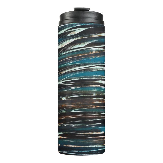 Graphic Grunge Wave Thermosbecher (Vorderseite)