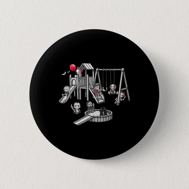 Graphic Halloween Phantastisch Costume Horror Movi Button (Vorderseite)