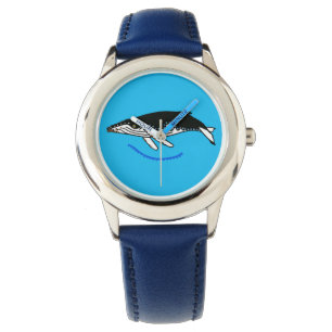 Graphic - Humpback WHALE - Ocean blue - Armbanduhr