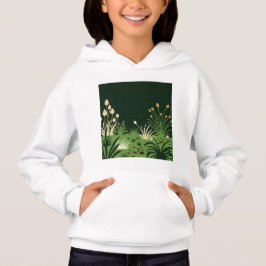 Graphic illustration of plants hoodie