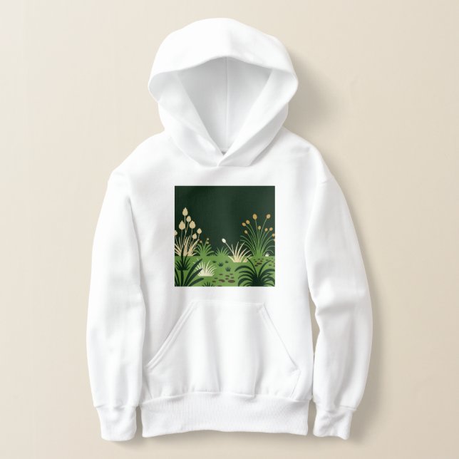 Graphic illustration of plants hoodie (Ablage )