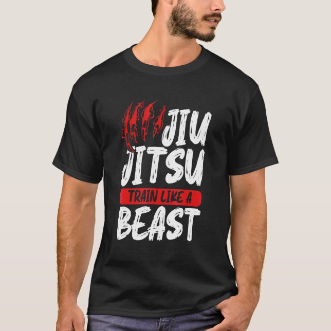 Graphic Jiu Jitsu Apparel Jiu Jitsu Train Wie ein  T-Shirt (Vorderseite)