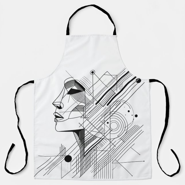 Graphic Line Face  Schürze (Vorderseite)