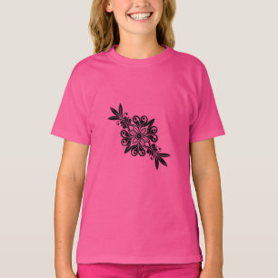 Graphic mit einem schwarz-eleganten Pflanze Mark W T-Shirt