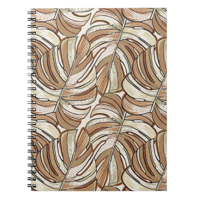 Graphic Monstera Blätter Tropical Design Notizblock (Vorderseite)