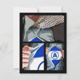 Graphic Novel Bar Mitzvah Reply RSVP Card Karte