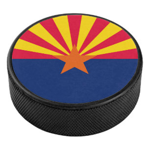 Graphic of a Dynamic Arizona State Flag Eishockey Puck