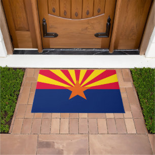 Graphic of a Dynamic Arizona State Flag Fußmatte