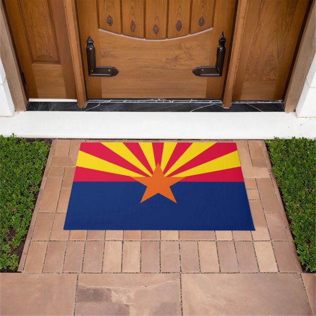 Graphic of a Dynamic Arizona State Flag Fußmatte (Außenbereich)