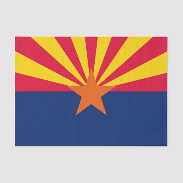 Graphic of a Dynamic Arizona State Flag Seidenpapier (Vorderseite)