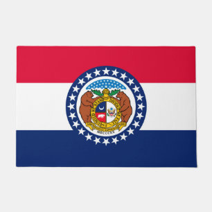 Graphic of a Dynamic Missouri State Flag Fußmatte