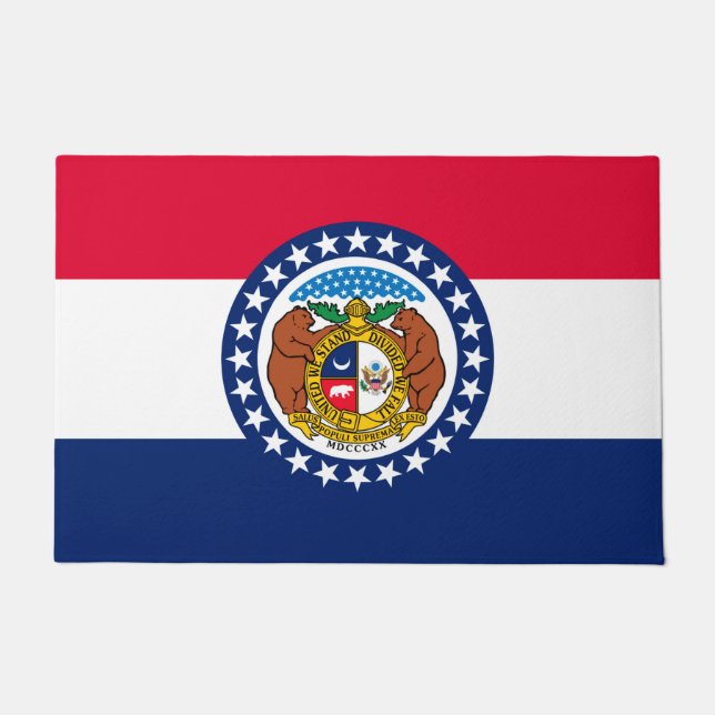 Graphic of a Dynamic Missouri State Flag Fußmatte (Vorderseite)