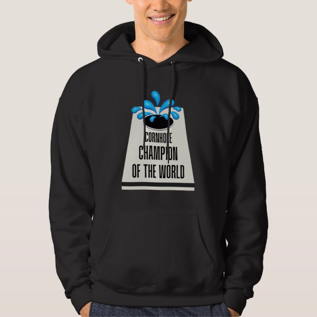 Graphic Outdoor Game Apparel Cornhole Champion of  Hoodie (Vorderseite)