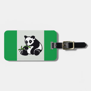 Graphic PANDA Bear - Conservation - Wildlife Green Gepäckanhänger