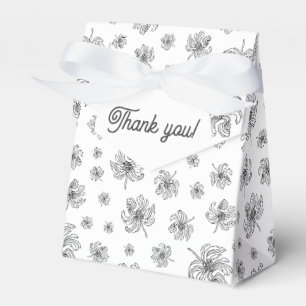 Graphic peonies. geschenkschachtel