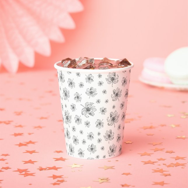 Graphic peonies. pappbecher (Insitu)