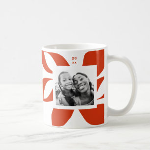 Graphic Poinsettia Holiday Foto Kaffeetasse