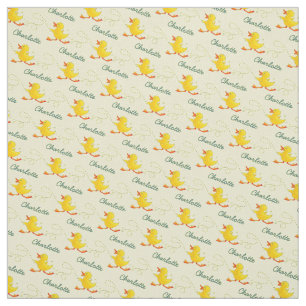Graphic run duckling name art pattern stoff