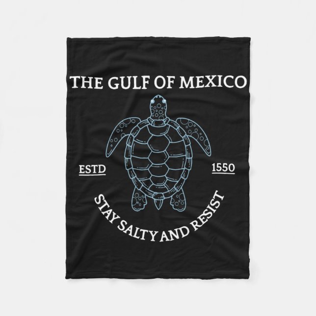 Graphic Sea Turtle Gulf of Mexico Est 1550 Fleecedecke (Vorderseite)