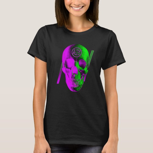 Graphic Skull Lila T-Shirt (Vorderseite)