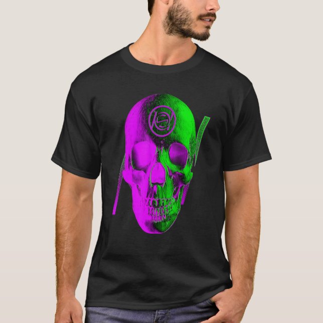Graphic Skull Lila T-Shirt (Vorderseite)