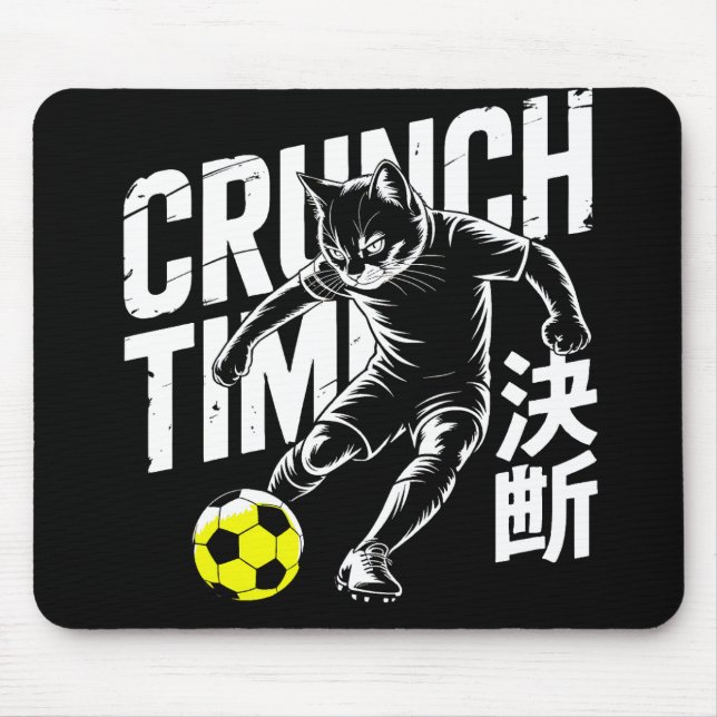 Graphic Soccer Cat - For Gamers & Office Pros Mousepad (Vorne)