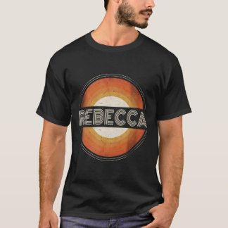 Graphic T-Shirt Vorname Rebecca Retro Personalisie