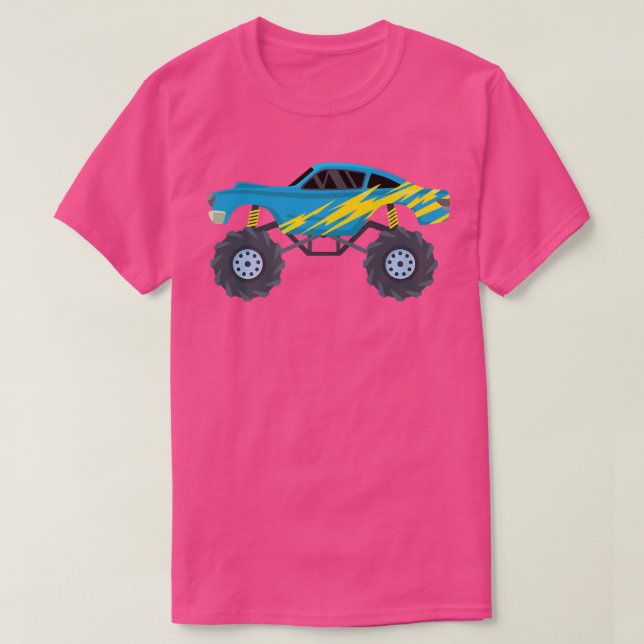 Graphinc Monster Strecke mit Großrad Trucks Liebe T-Shirt (Design vorne)