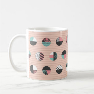 Graphische gemusterte Kreise nahtlos. Vintag Kaffeetasse