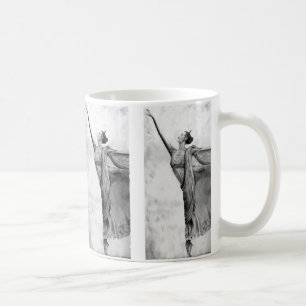 Graphitballerina-Tänzer-Ballett Tasse