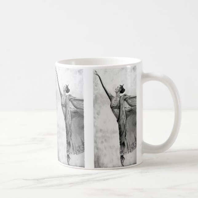 Graphitballerina-Tänzer-Ballett Tasse (Rechts)