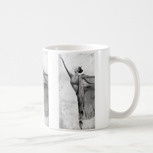 Graphite Ballerina Dancer Ballet Tasse (Rechts)