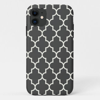 Graphitgrau Quatrefoil Case-Mate iPhone Hülle