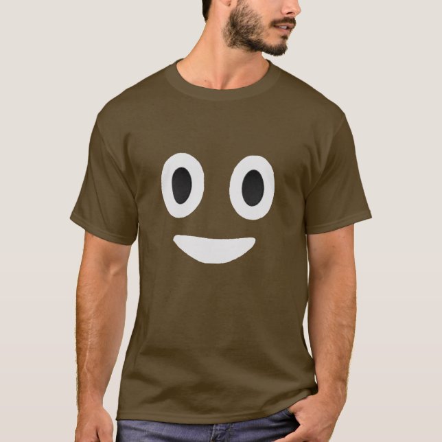 Grappig poep emoji t-shirt (Vorderseite)