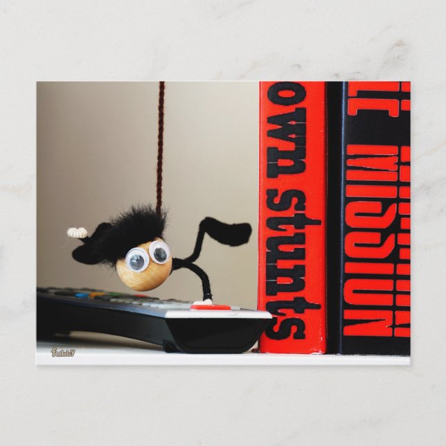 Grappige close up van 'Mission Impossible' Fubby Postkarte (Vorderseite)