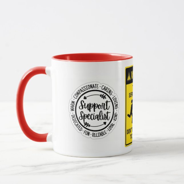 Grappige mok voor de application specialist tasse (Links)