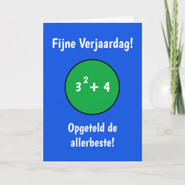 Grappige verjaardagskaart voor 13e verjaardag karte