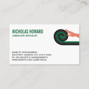 Gras ausrollen   Landschaftsschutzspezialist Visitenkarte