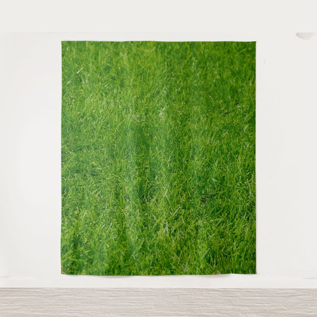 Gras-Foto-Hintergrund Wandteppich (Vorderseite)