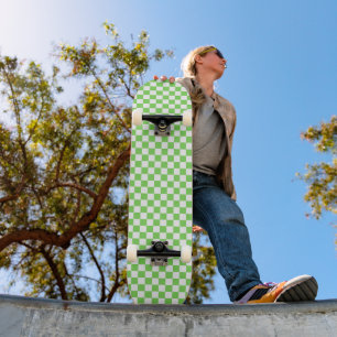 Gras grün kariert  skateboard