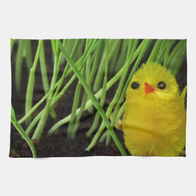 Gras Küken Handtuch (Horizontal)