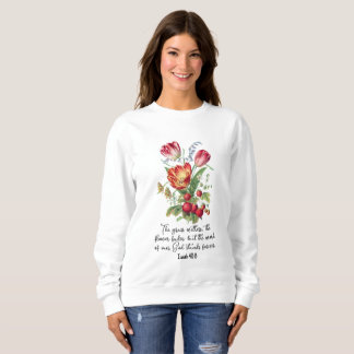 Gras mit der Blume verblüfft das Wort Gottes Bibel Sweatshirt