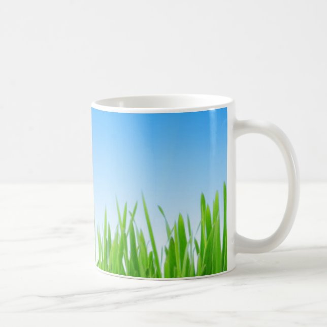 Gras und Himmel Kaffeetasse (Rechts)