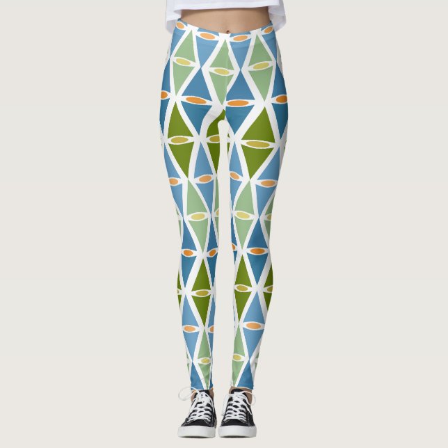 Gras und Himmel Leggings (Vorderseite)