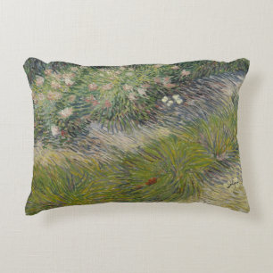 Gras und Schmetterlinge von Vincent van Gogh Dekokissen
