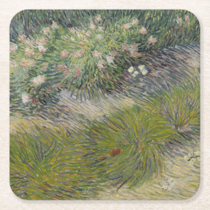 Gras und Schmetterlinge von Vincent Van Gogh Rechteckiger Pappuntersetzer